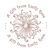 Designer Gift From Stamp with Open Bloom
